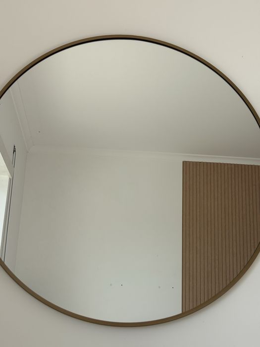 Espelho redondo dourado - Leroy Merlin