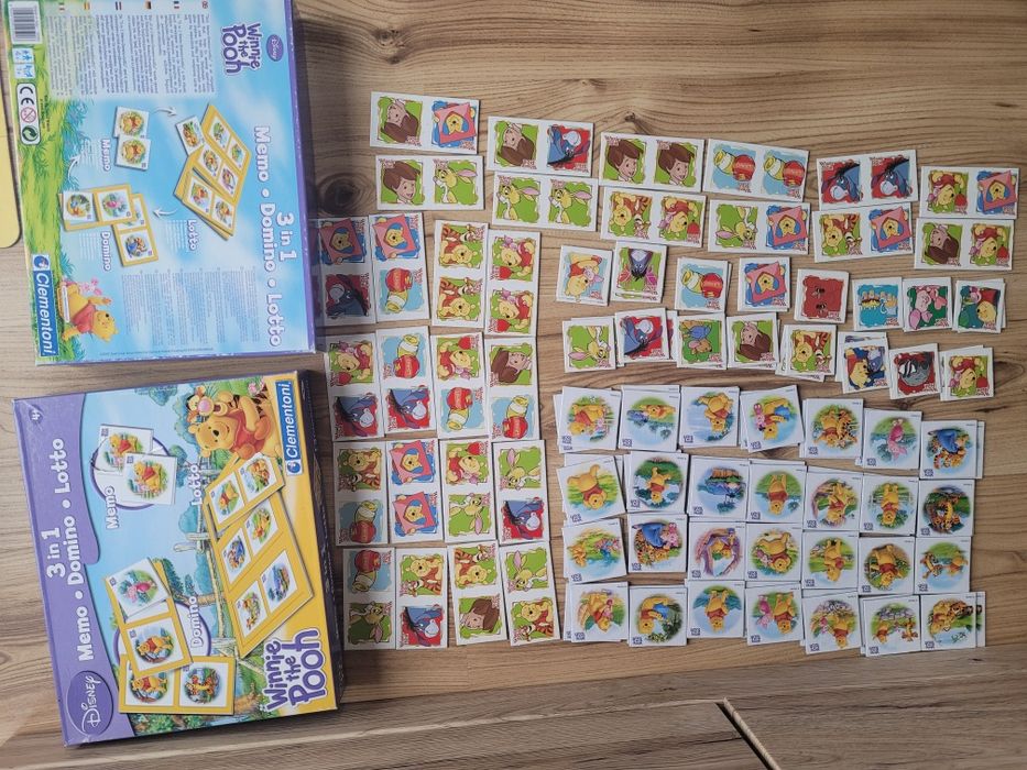 domino memory gry Kubuś Puchatek