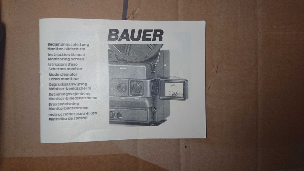 Bauer M2 ekran do projektor 8mm super 8 studyjny