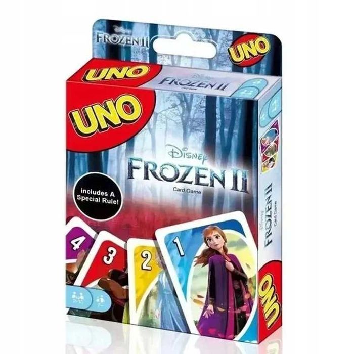 Gra Uno Frozen Kraina Lodu EDYCJA SPECJALNA Karty karciana gra