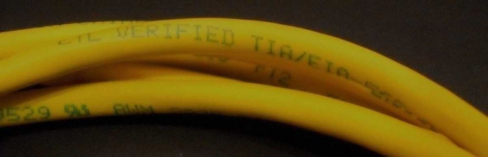 CAT 5 Ethernet Patch Cable 24AWG UTP TIA/EIA 568B.2