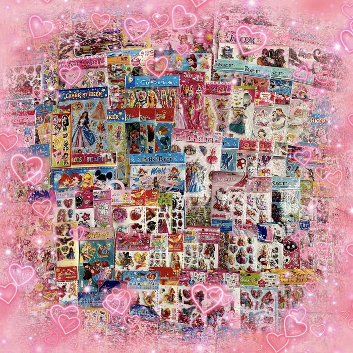 ОНОВЛЕННЯНаклейки наліпки 2000 winx monster high принцеси bratz barbie