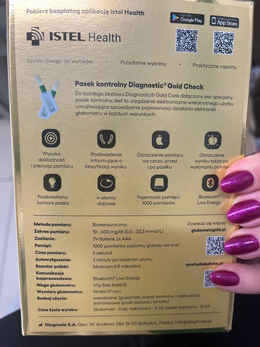 Glukometr Diagnostic Gold Care