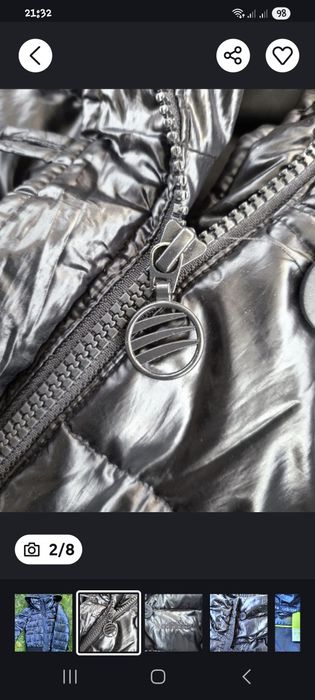 Куртка пуховик адидас