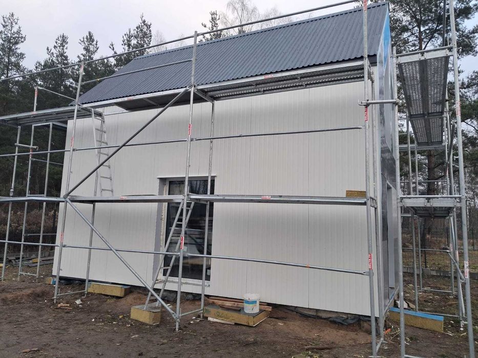 Domek CAŁOROCZNY 46,99m2 EKONEST35 na konstrukcji STALOWEJ