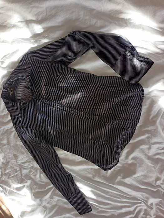 koszula w paski z jedwabiu