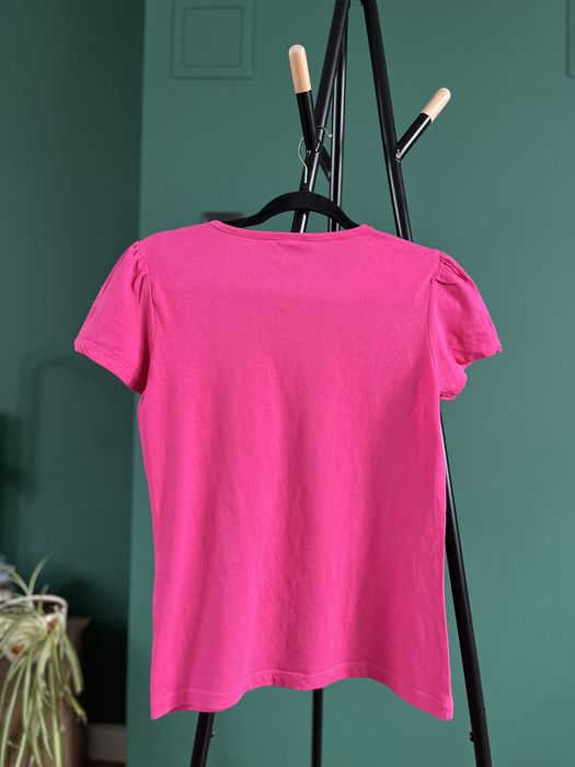 Bluzka t-shirt koszulka róż lovely Star bawełna prosta top Queentex