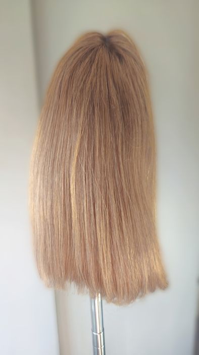 Peruca Lace Front Fio Premium Castanho com Luzes | Corte Long Bob | Pronta para Uso