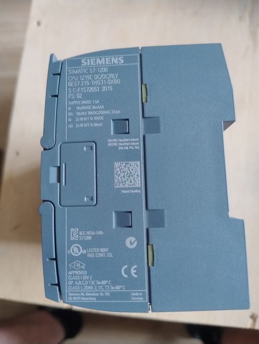 Siemens PLC CPU 1215c DC DC RLY tia portal simatic S7 1200  sterownik