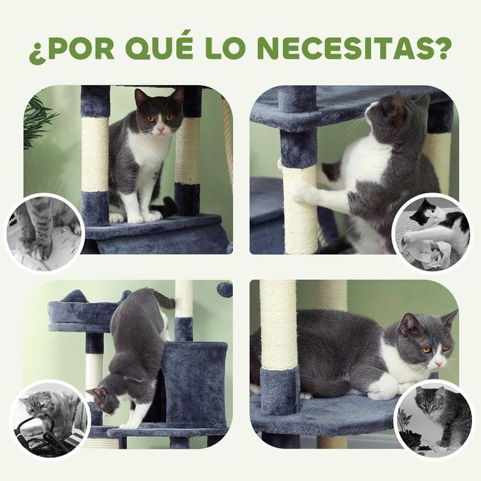 ENVIO GRÁTIS - Arranhador 60x50x206cm, Árvore, raspador para gatos
