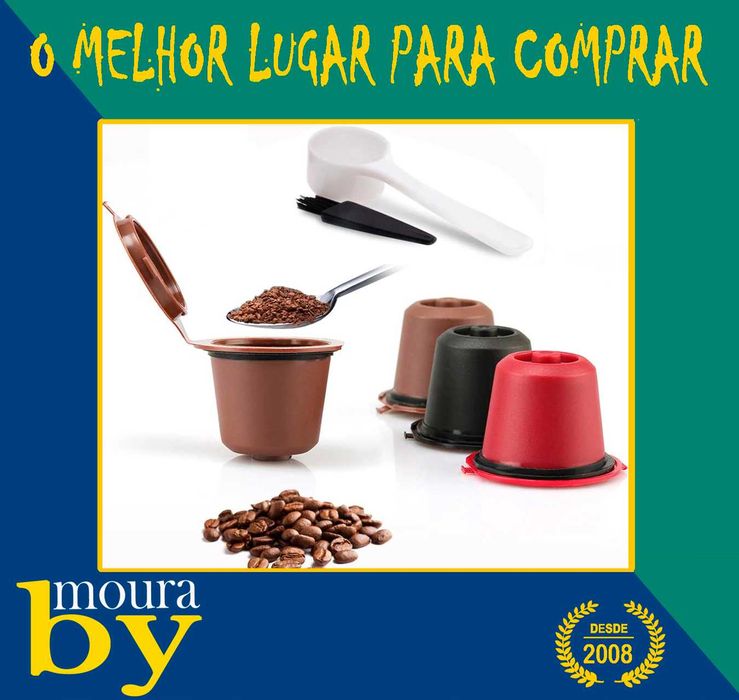 Café Nespresso 3 Cápsulas Recarregáveis Reutilizável