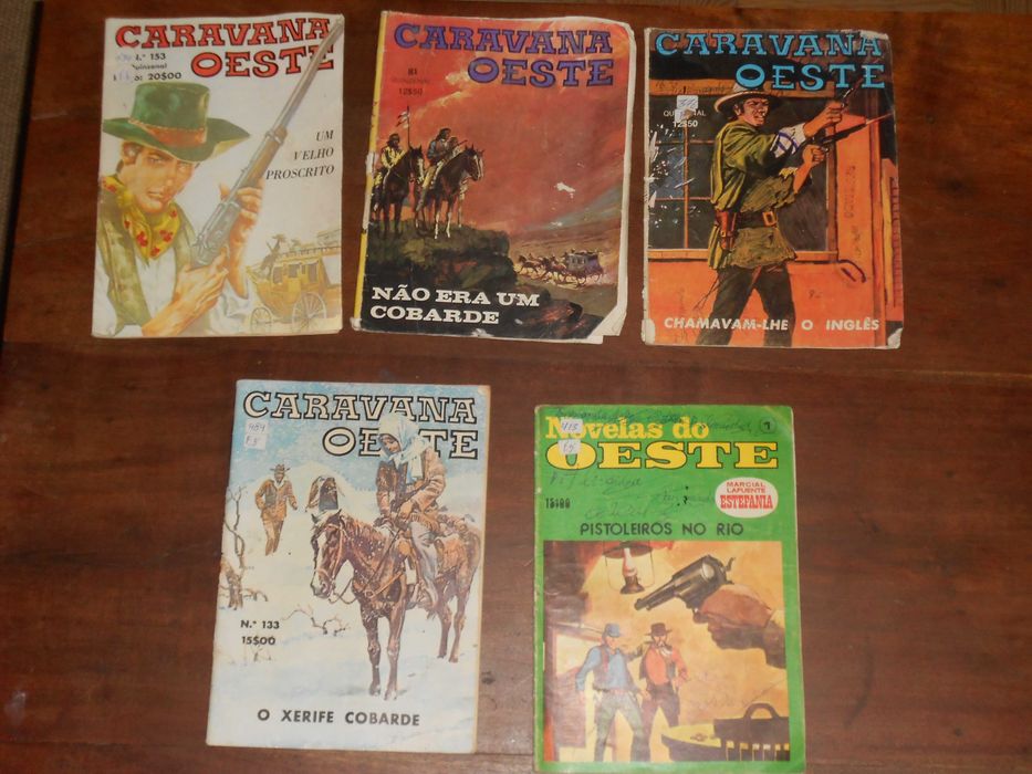 Revistas juvenis antigas diversas western west oeste cowboy