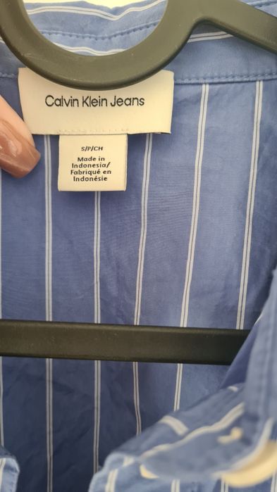 Koszula Calvin Klein paski krótka oryginalna S