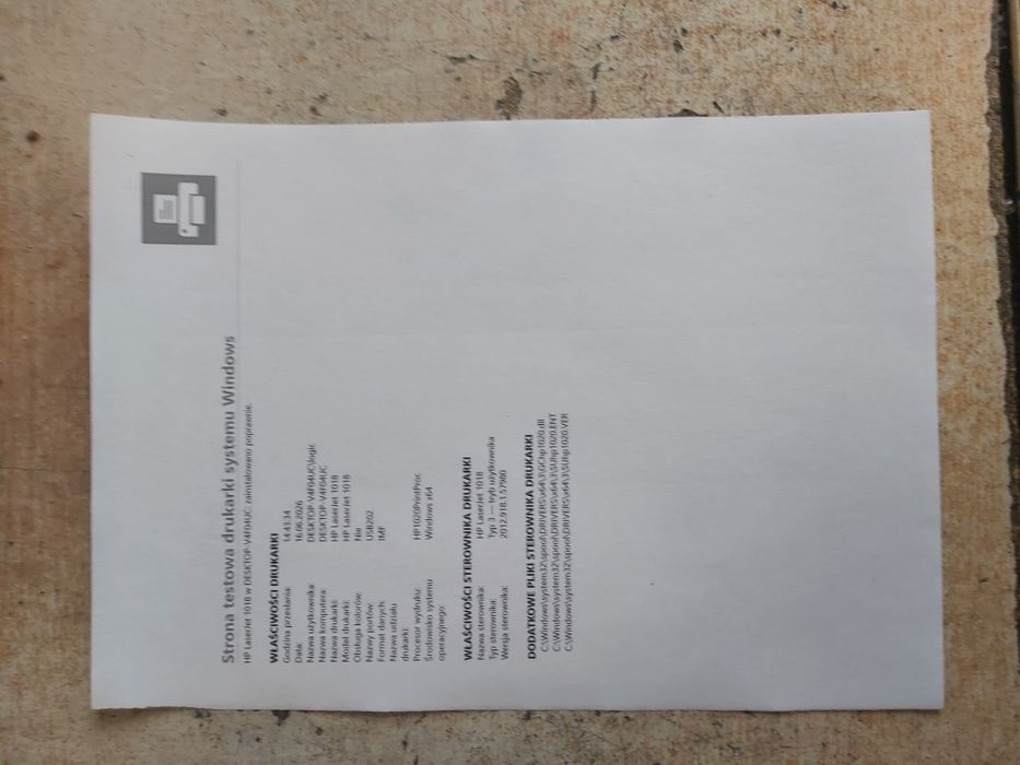 Drukarka Hp Laserjet 1018