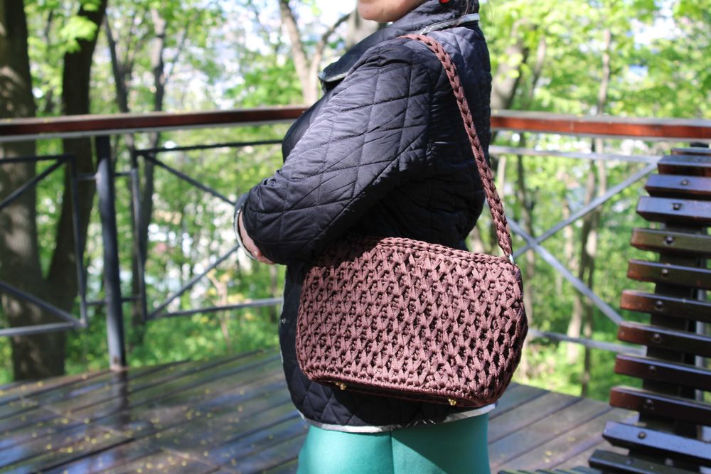 нова коричнева сумка handmade ручна робота