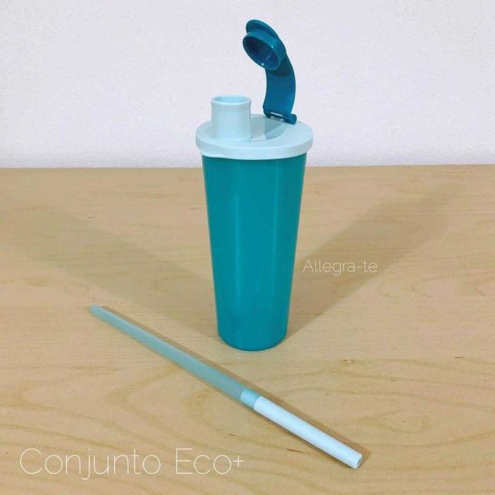 Copo + Palha + Escova de Limpeza Tupperware