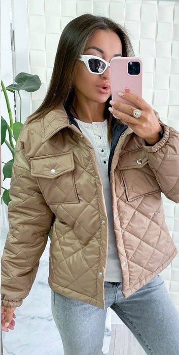 Осіння стьобана куртка