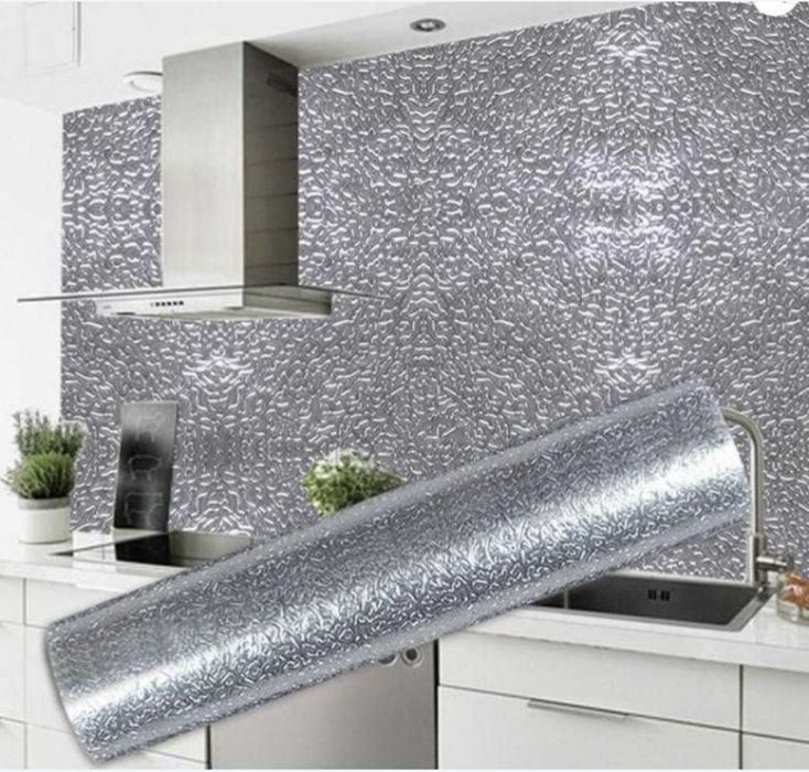 Самоклеющаяся водонепроницаемая алюмин фольга кухня поверх 60см*2 3 5м