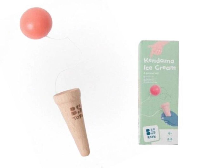 Kendama lody drewniane pudełko,136x54 mm