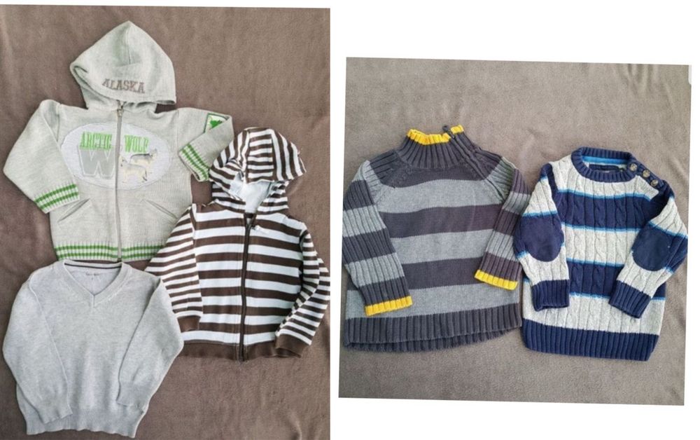 Zestaw swetrów chłopięcych 92 sweter Marks&Spencer Wójcik