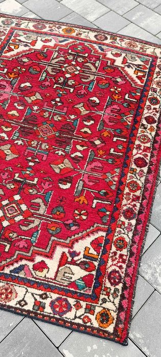 Hamadan dywan wełniany tkany ręcznie 152 x 107 cm wełna perski