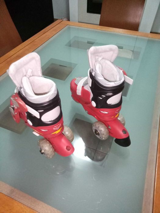 Patins de 3 Rodas Criança Faísca Mcqueen Tam. 27-30