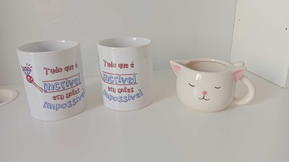 2 Canecas e Leiteira Gato427871077800366080