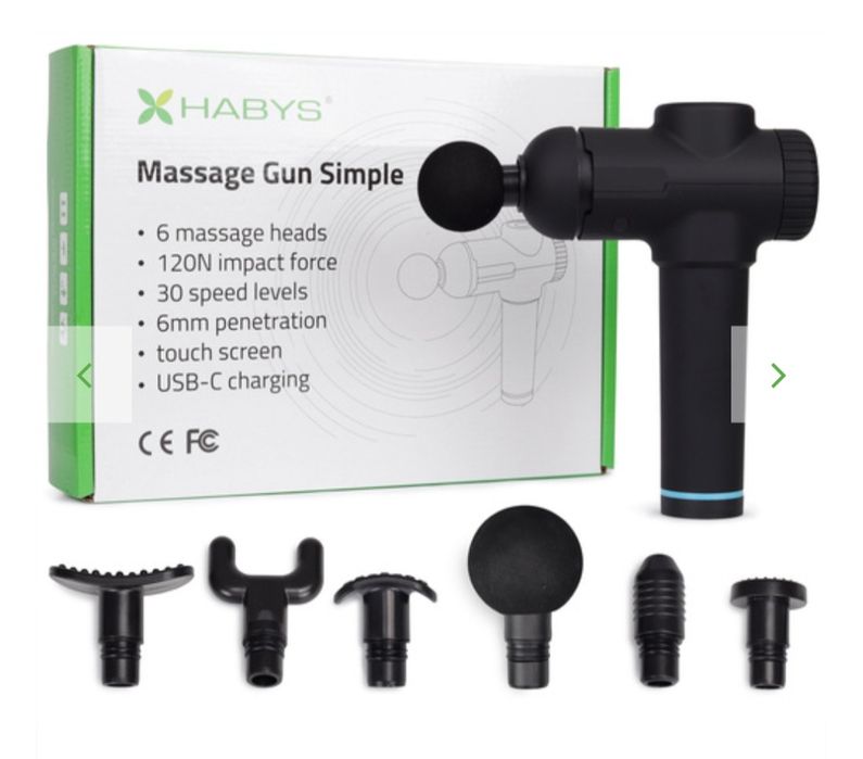 Pistolet do masażu masażer wibracyjny HABYS