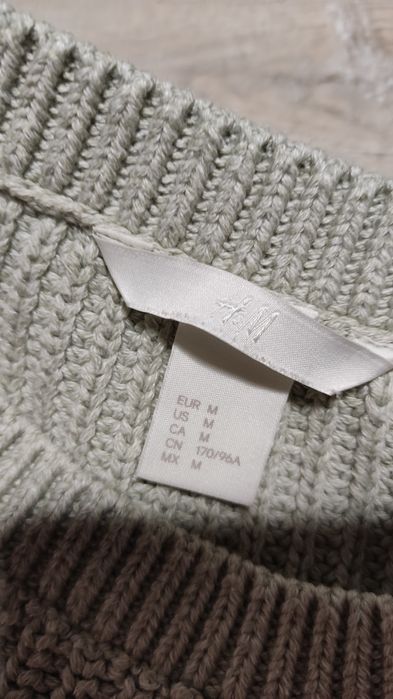 Sweterek oliwkowy M h&m