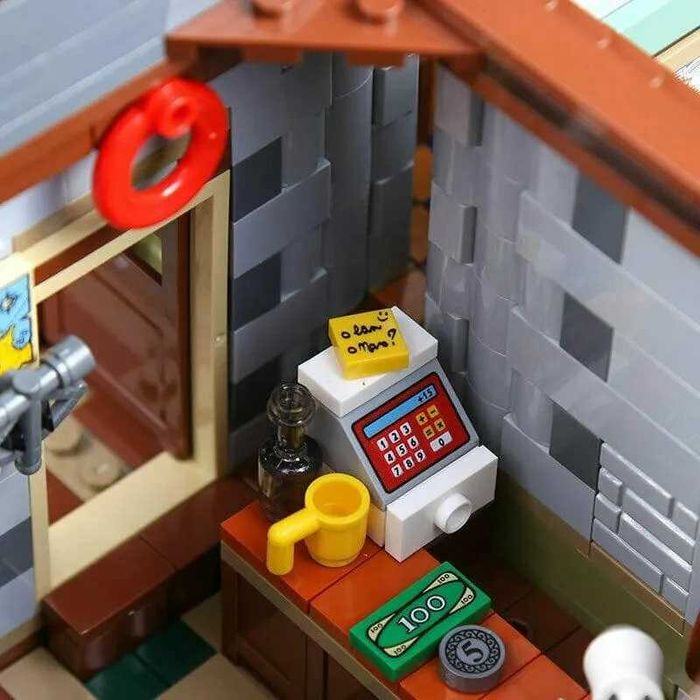 2049 klocków. Stary sklep wędkarski MOC 16050 zabawki prezent.