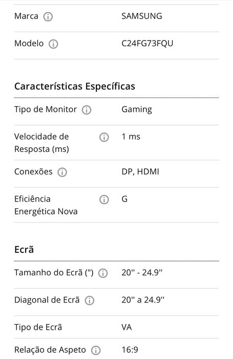 Vendo Monitor Curvo Gaming Samsung