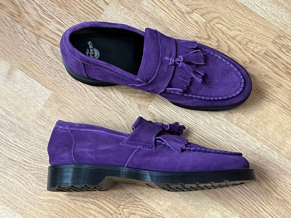 Замшеві туфлі лофери Dr. Martens Adrian 46 розміру