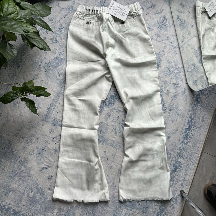Фларед білі кльош джинси реп джинсы y2k клеш  опиум Opium flared jeans