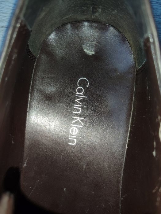Calvin Klein 44р туфли мужские ботинки кожаные Италия