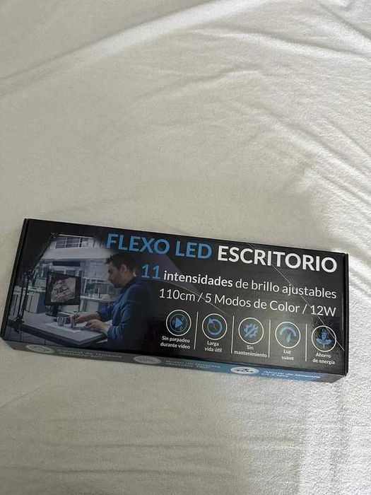 candeeiro led novo preto