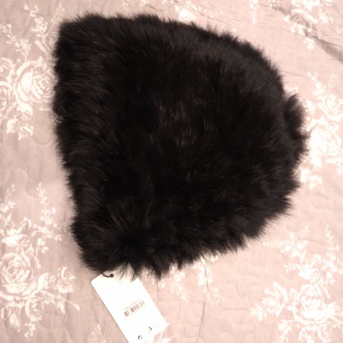 Czapka nowa z naturalnego futra królik angora