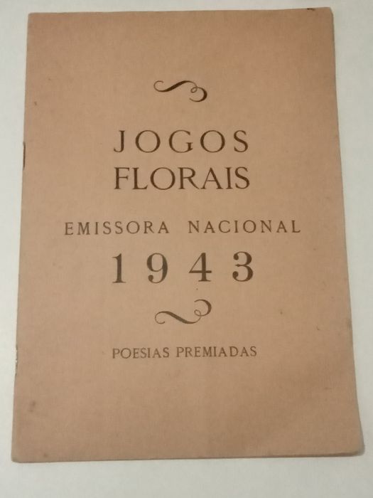 Livro  Jogos Florais de 1943 Poesias