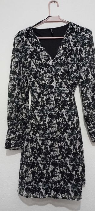Vestido estampado preto e branco da Tiffosi - novo!