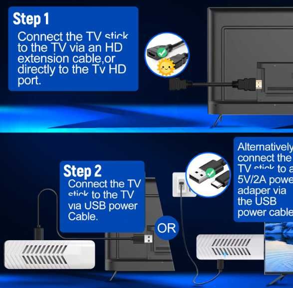 Android TV box - SMART TV - 8/128GB - WiFi - akcesoria do telewizora
