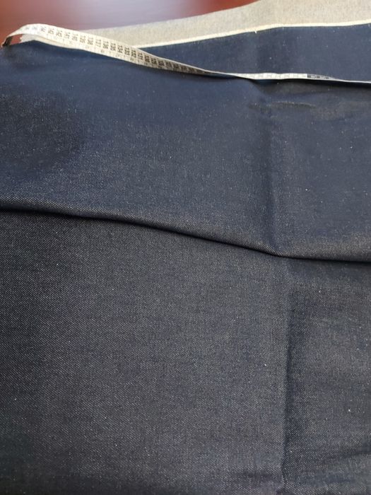 Jeans gruby ciemny granat