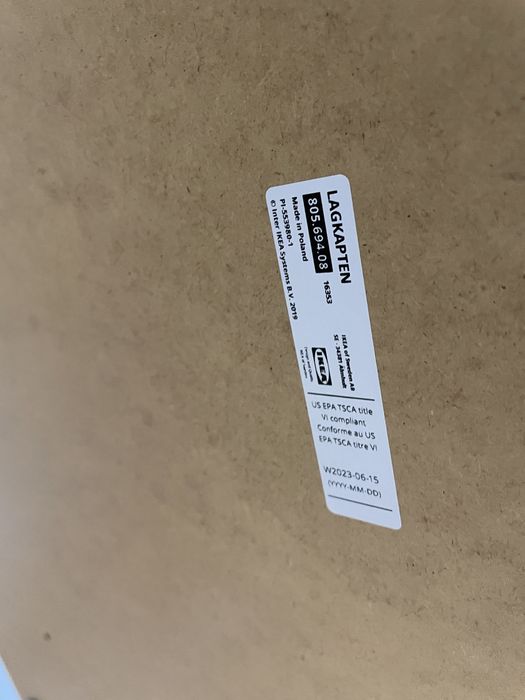 Secretária Mesa Lagkapten Ikea com pernas