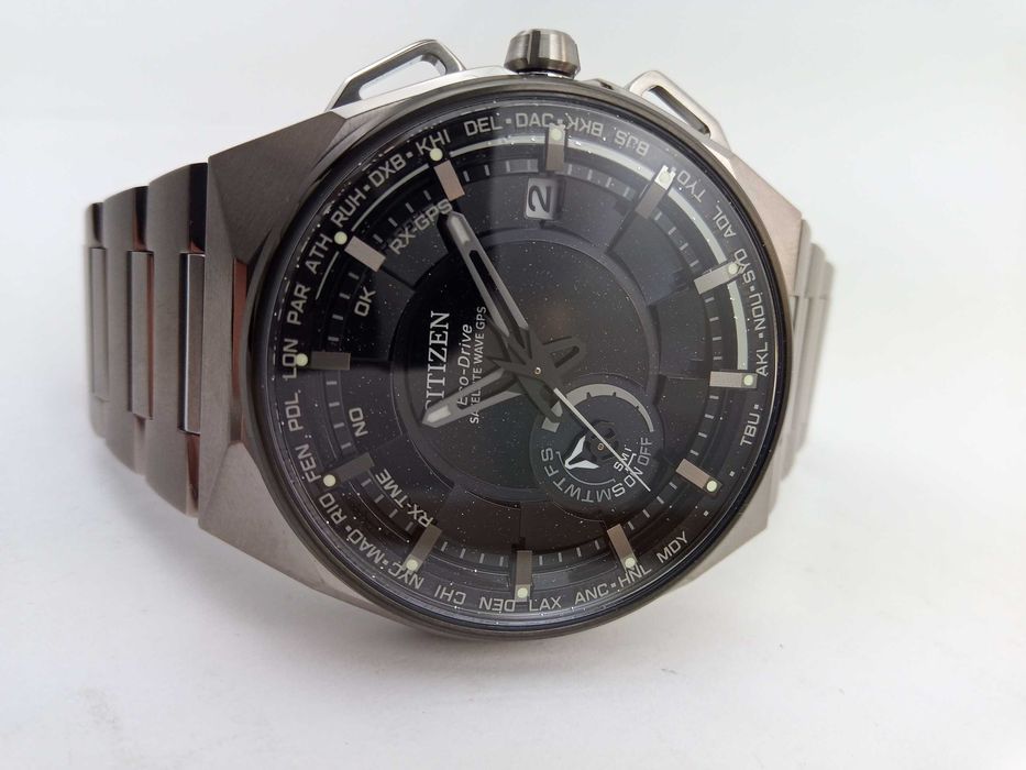 Citizen Attesa CC3097-52E GPS, Eco-Drive титан вечник сапфир антиблик
