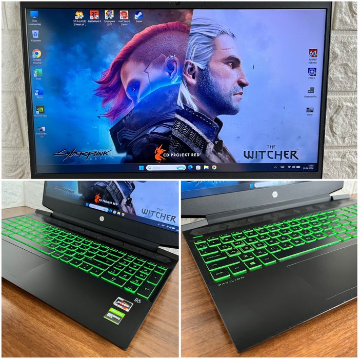 Мощный HP Pavilion / 144Hz / Ryzen 5 / GTX 1650ti / 16Gb / игры + комплект