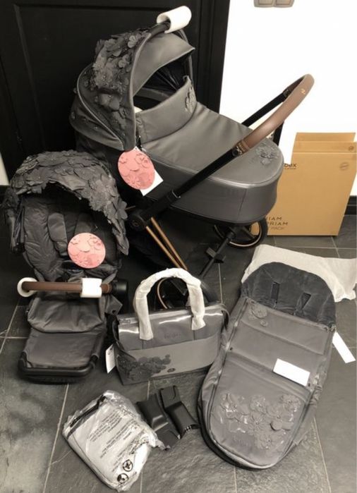 Nowy wózek cybex Priam 3.5 gondola torba spacerowka śpiworek rose gold