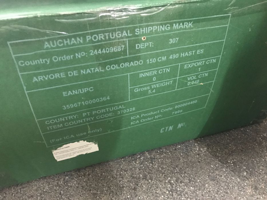 Arvore de Natal 1,50m (como nova)