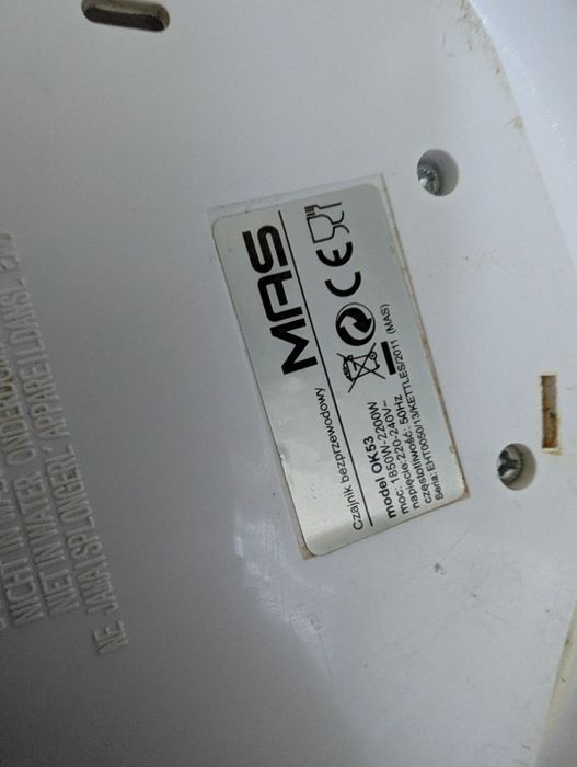 Czajnik elektryczny sprawny Mas
