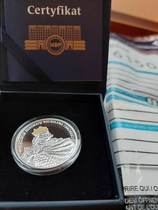 10 zł Tysiąclecie Koronacji Bolesława Chrobrego Mennicza Securebag