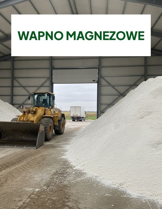 Wapno nawozowe magnezowe w niskiej cenie, odmiana 05, luzem 24 t, odkwaszanie gleby i magnez w jednym zabiegu, atest OSChR, AGRIA