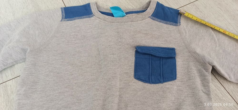 Joggery 104 + bluza szara sweter 110