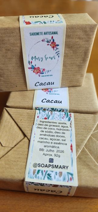 Sabonete Artesanal/ Natural de Cacau Mary Soaps